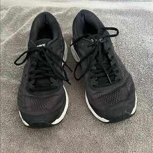 ASICS Black and White Athletic Shoes